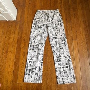 Reformation newspaper pants